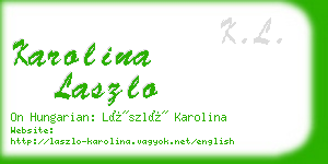 karolina laszlo business card